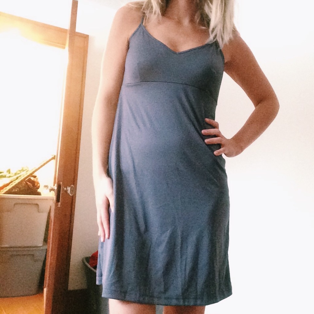 Daisy Fuentes Charcoal Slip Dress